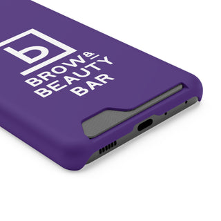 Brow and Beauty Bar Logo Phone Case With Card Holder
