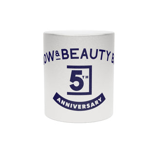 Brow & Beauty Bar 5th Anniversary Metallic Mug (Silver\Gold)