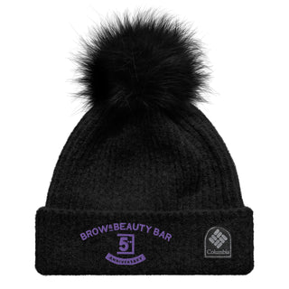 Brow & Beauty Bar 5th Anniversary Columbia pom-pom beanie