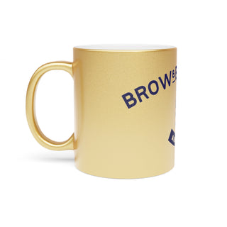 Brow & Beauty Bar 5th Anniversary Metallic Mug (Silver\Gold)