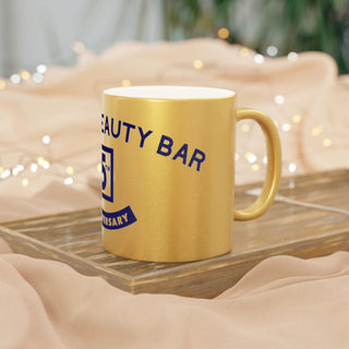 Brow & Beauty Bar 5th Anniversary Metallic Mug (Silver\Gold)