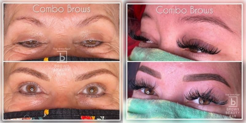 Combo Brows Before After